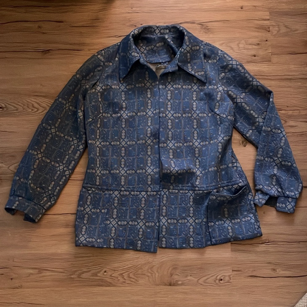 70s jacket in blue